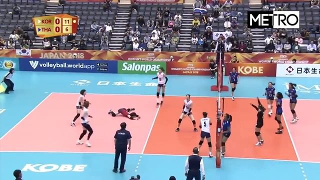 Nootsara Tomkom BEST SETTER ATTACKS (นุศรา ต้อมคำ) I Women Volleyball World Championship 2018 смотреть онлайн