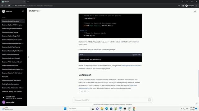 selenium python windows смотреть онлайн