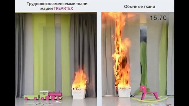 Эксперимент «Имитация пожара в детской комнате»