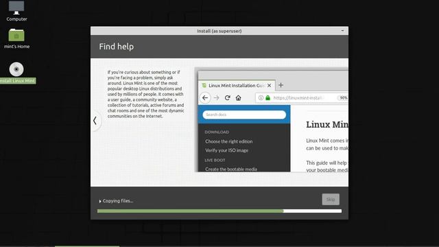 Linux Mint 19.3 MATE (64-bit): Installation, software and memory, disk usage -Time-lapse photograph смотреть онлайн