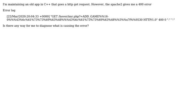 Unix & Linux: Why am I getting this 400 bad request? смотреть онлайн