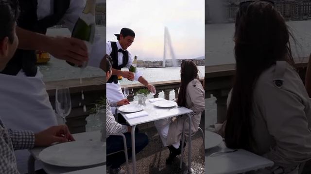 Uncorking the Jet d’Eau in Geneva! ️@Geneva Tourism #GenevaPartnerZach King смотреть онлайн