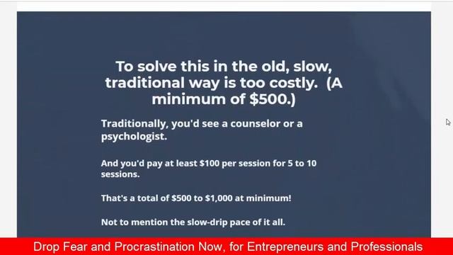 Drop Fear and Procrastination Now, for Entrepreneurs and Professionals смотреть онлайн