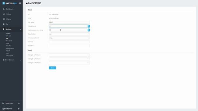 CyberPower PowerPanel Battery Management - Initial Setup