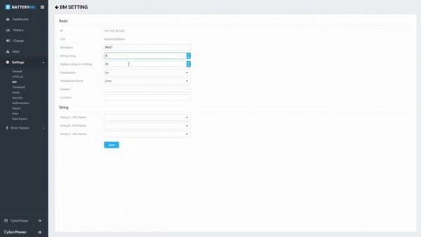 CyberPower PowerPanel Battery Management - Initial Setup