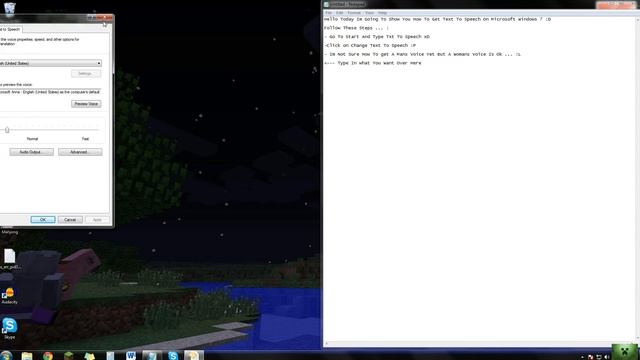 How To Use Text To Speech On Windows 7 (With TheTobyThing) [NO DOWNLOAD] смотреть онлайн