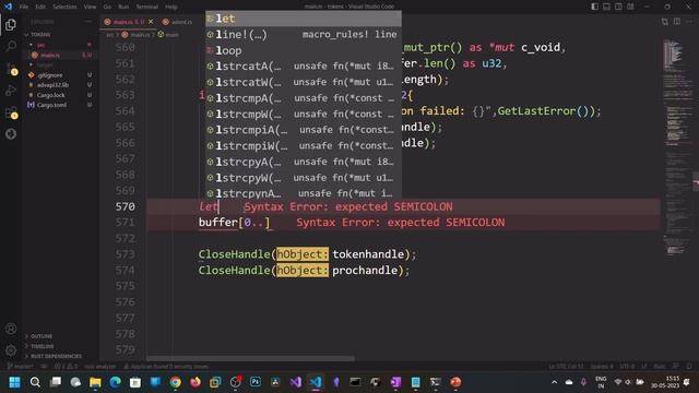 Windows Tokens - Getting username and SID смотреть онлайн