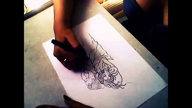 Speed drawing test | #Inktober2016 | Dia 1 |Utopia em Crise смотреть онлайн