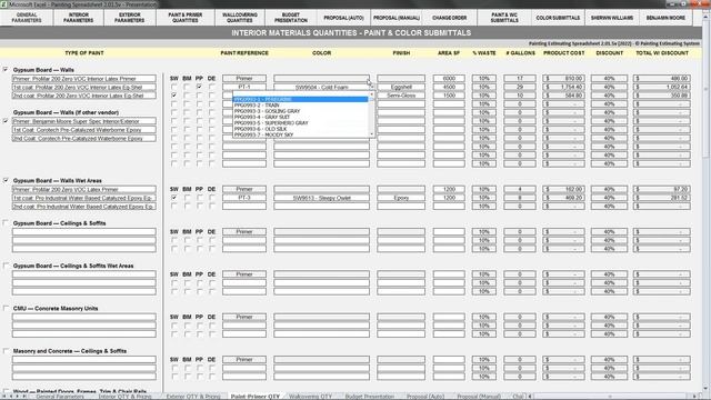 Paint Job Cost Estimate Spreadsheet (2024) • Paint Job Costs Estimate S-max 2.01.5v