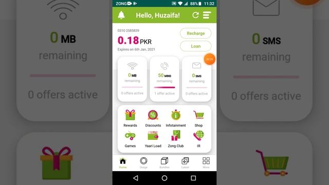How to get MBs From My Zong Application || get internet mbs from zong смотреть онлайн
