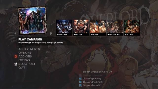 L4D2 Overlord Main Menu UI & Background preview смотреть онлайн