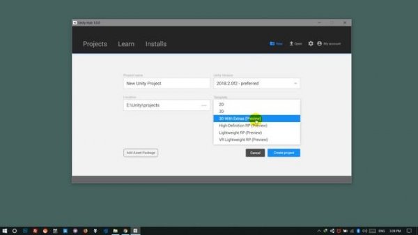 Learn Unity 3D - 01. Unity Hub