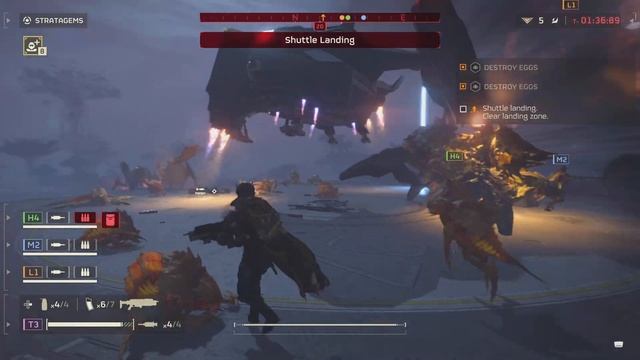 HELLDIVERS 2 Pelican crushes a Charger смотреть онлайн