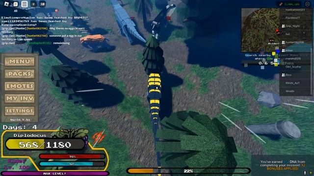 Bob & Grip Clans vs. Apple, Obtainable, and RSGN Clans 10v10 | Dinosaur Arcade смотреть онлайн