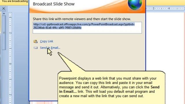 Microsoft PowerPoint 2010 Broadcasting the slide show смотреть онлайн