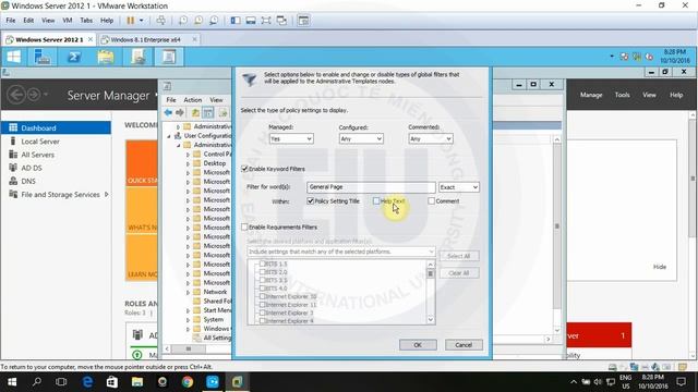 Window Server 2012 - GPO Central Store and Security Filtering смотреть онлайн