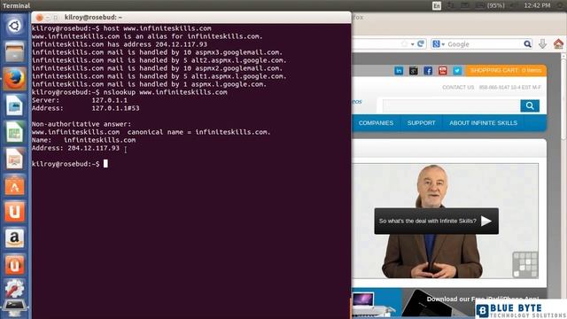 LEARNING UBUNTU LINUX - 055 - Networking And Security - DNS ( dig, whois And host ) смотреть онлайн