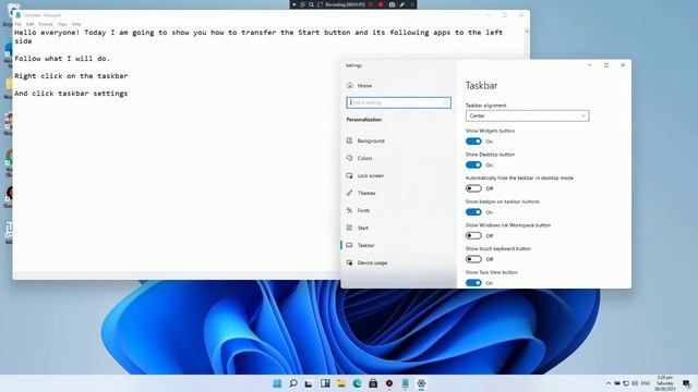 WINDOWS 11: How to transfer start button from center to left? смотреть онлайн