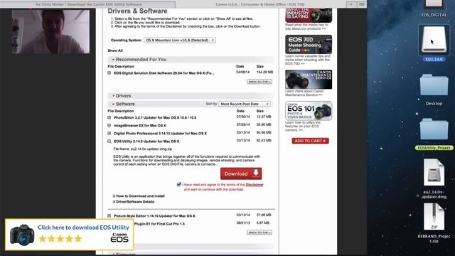 How to Install Canon EOS Utility without the CD смотреть онлайн