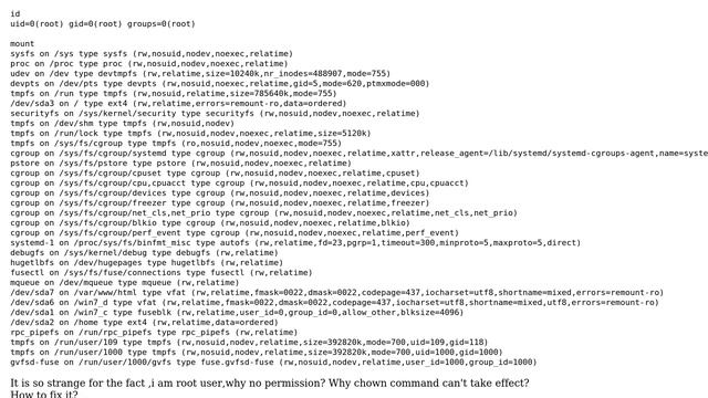 Ubuntu: Why chown command can't take effect? смотреть онлайн