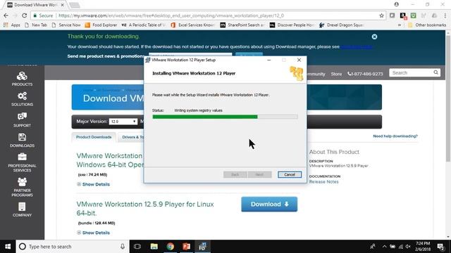 Installing VMware Workstation Player on Windows 10 смотреть онлайн