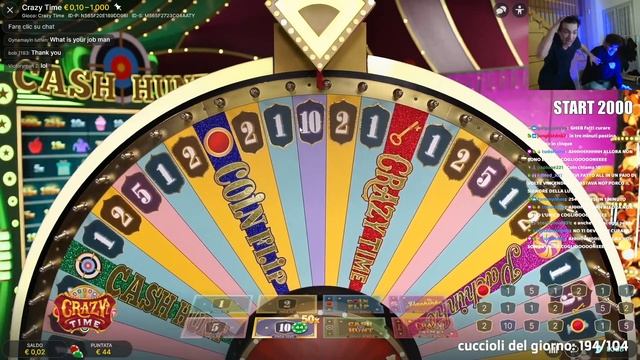 LA LUDOPAZZIA DEL GABBRONE - 2.200€ VINTI AL CRAZY TIME смотреть онлайн