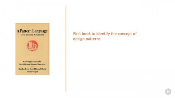 01. Behavioral
01. Design Patterns Overview
02. Design Patterns Over
02. Design Pattern Origins