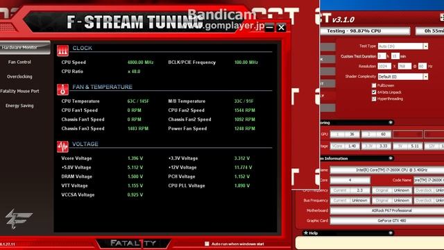 OCCT PSU TEST