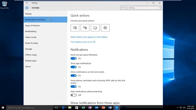Windows 10: How To Turn Off Sound Notification For Action Center Apps смотреть онлайн
