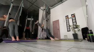 🌿40 МИНУТНАЯ ТРЕНИРОВКА ЙОГИ В ГАМАКАХ ДЛЯ НАЧИНАЮЩИХ/ ЙОГА В ГАМАКАХ/ Аэройога