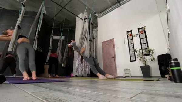 🌿40 МИНУТНАЯ ТРЕНИРОВКА ЙОГИ В ГАМАКАХ ДЛЯ НАЧИНАЮЩИХ/ ЙОГА В ГАМАКАХ/ Аэройога