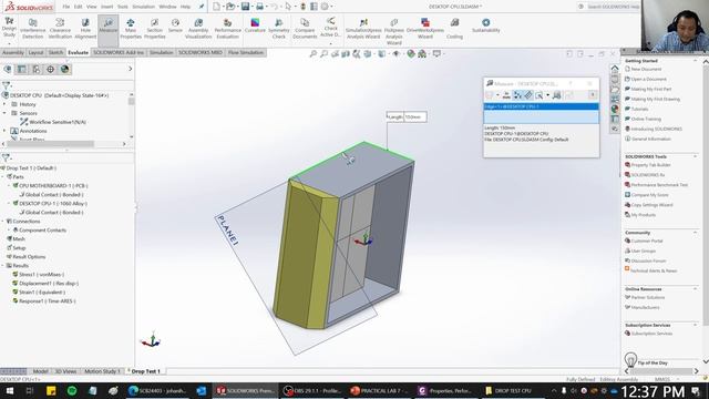 Project 2 - Dynamics Analysis (Drop Test) смотреть онлайн