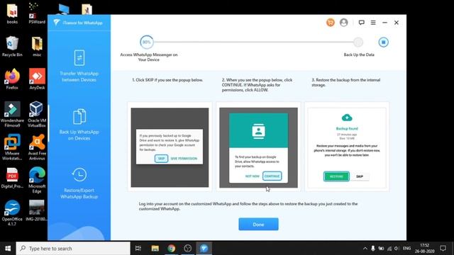 How to Backup whatsapp data on Windows | Transfer between android and iphone смотреть онлайн
