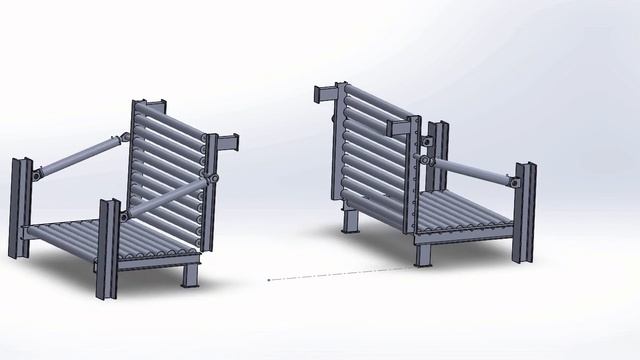 Roller conveyor with Hydraulic open смотреть онлайн