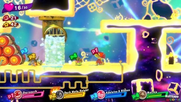 Heroes in Another Dimension (4-Player) 100% Walkthrough (120 Hearts) | Kirby Star Allies ᴴᴰ