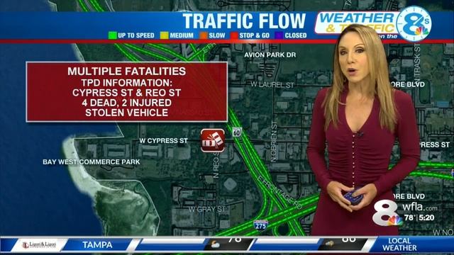 Police: 4 dead, 2 injured after crashing stolen vehicle in Tampa смотреть онлайн