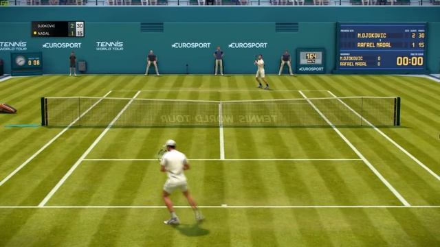 Tennis World Tour 1.04 UPDATE - Novak Djokovic vs Rafael Nadal Last Game - Gameplay смотреть онлайн