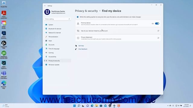 Learn How to Change the Find My Device Settings in Windows 11: A Training Tutorial смотреть онлайн