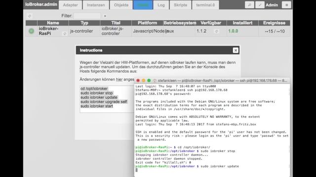 iobroker - System update installieren смотреть онлайн