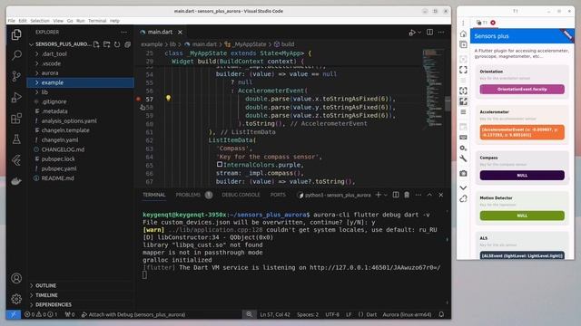 Aurora OS and Flutter debug with Hot reload. смотреть онлайн