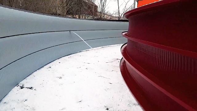 Строим бескаркасный ангар зимой на станке Сфера смотреть онлайн