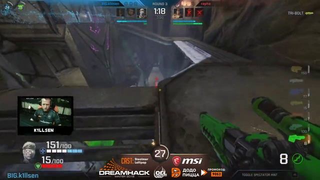 Liquid rapha vs BiG K1llsen. DreamHack Winter. Quake Champions смотреть онлайн