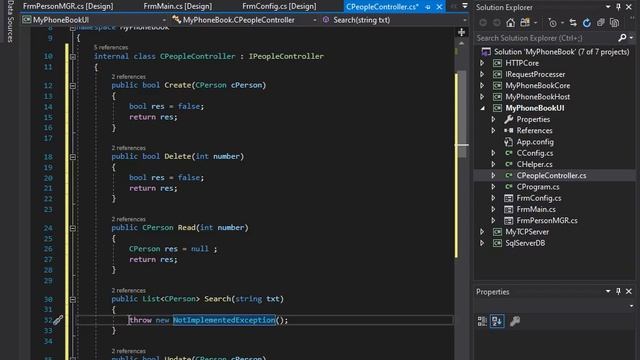 PhoneNoteBook Basic HTTP Protocol Host With Windows Form Client UI 1 19 смотреть онлайн
