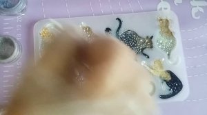 Как залить эпоксидной смолой молды кошки. Магниты из эпоксидной смолы