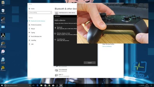 HOW TO - Connect Nintendo Switch Pro Controller to Windows 10 PC смотреть онлайн