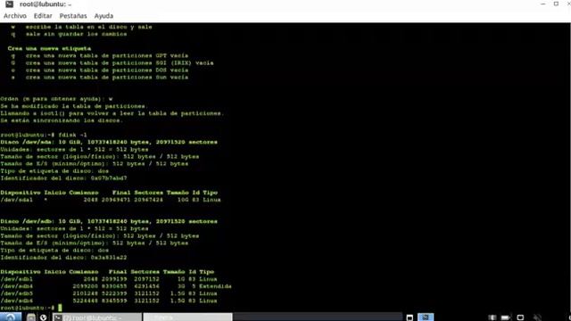 Crear particiones con Fdisk en linux смотреть онлайн