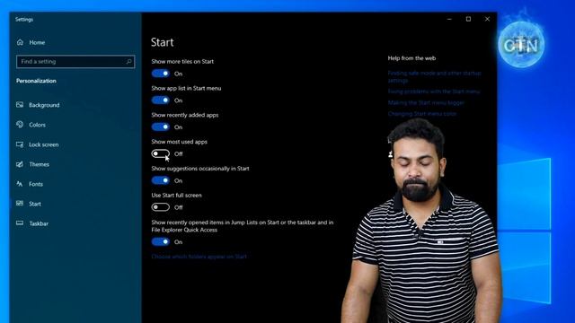 Windows 10 Start Theme changes || How to change Windows 10 start theme || смотреть онлайн