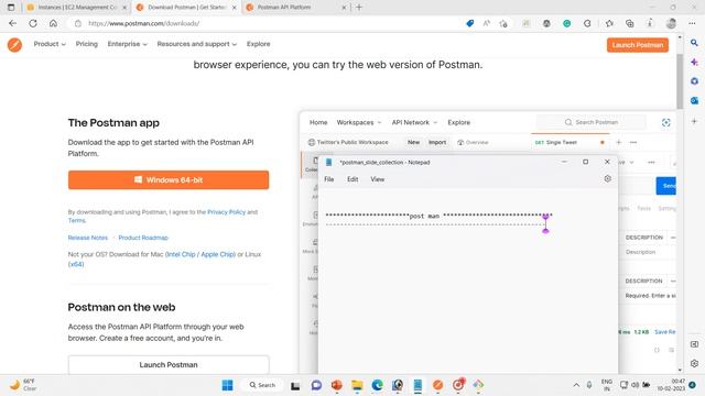 02 Postman installation in windows, and postman web launch смотреть онлайн