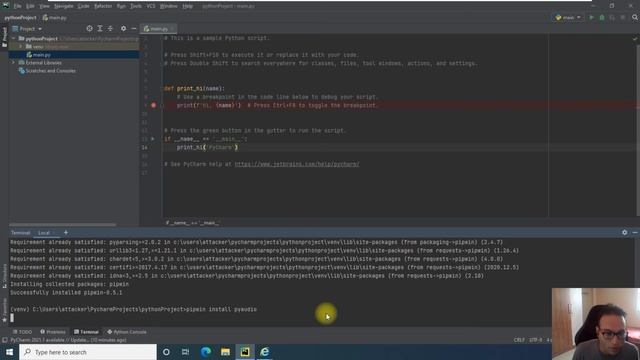 Pyaudio fastest installation solution for pycharm on window 10 смотреть онлайн